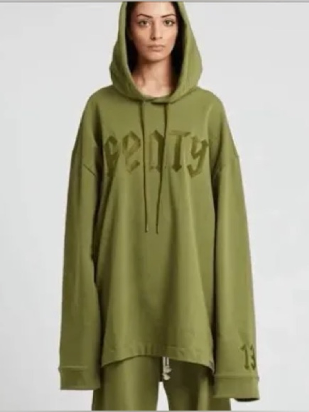 Fenty Puma by Rihanna Oversize Green Hoodie